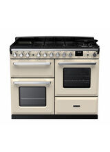 RANGEMASTER ESDLO110DFPPCR/CM1 Estel Deluxe 110cm OC Dual Fuel Range Cooker - Pale Cream/Chrome