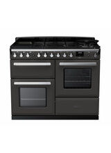RANGEMASTER ESDLO110DFPSLT/CM1 Estel Deluxe 110cm OC Dual Fuel Range Cooker - Slate/Chrome