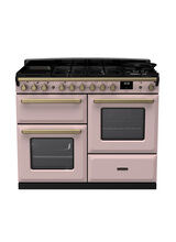 RANGEMASTER ESDLO110DFPPPK/AB1 Estel Deluxe 110cm OC Dual Fuel - Pale Pink/Brass