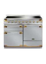 RANGEMASTER ELS110EISS/AB Elise Lux 110cm Induction Range - Stainless Steel with Antique Brass Trim