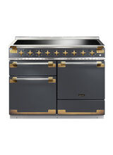 RANGEMASTER ELS110EISL/AB Elise Lux 110cm Induction Range - Slate with Antique Brass Trim
