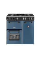 STOVES 444412005 Richmond Deluxe 90cm Dual Fuel Range - Twilight Blue