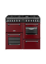 STOVES 444412020 Richmond Deluxe 100cm Dual Fuel Range Cooker - Garnet Red