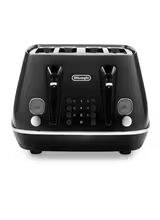 DELONGHI DL4313 4 Slice Distinta X Stainless Steel Toaster - Black