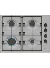 NEFF T26BKP6N0 N30 4 Burner 60cm Gas Hob - Stainless Steel