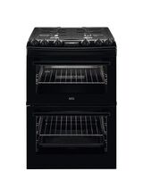 AEG CGX6130ACB 60cm Gas Double Oven Cooker Black