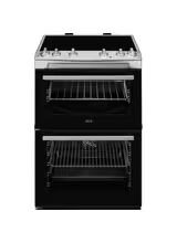 AEG CIX6500ABM 60cm Double Electric Cooker, Induction Hob Stainless Steel