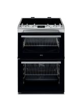 AEG CIX6540ACM 60cm Double Oven Cooker, Timer, Induction Hob Stainless Steel
