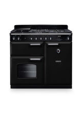 RANGEMASTER CL100DFPGBL/CM1 Classic 100cm Dual Fuel Gloss Black/Chrome