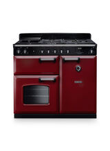 RANGEMASTER CL100DFPBOR/CM1 Classic 100cm Dual Fuel Bordeaux/Chrome