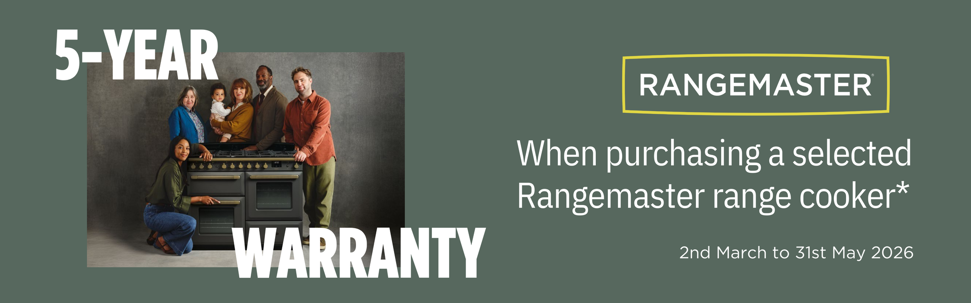 Rangemaster 5 Year Warranty Promotion