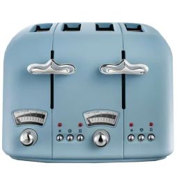 DELONGHI DL3018 4 Slice Argento Toaster - Blue