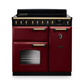 RANGEMASTER CLDL90EIPBOR/AB1 Classic Deluxe 90cm Induction Bordeaux/Antique Brass