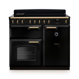 RANGEMASTER CLDL100EIPGBL/AB1 Classic Deluxe 100cm Induction Black/Antique Brass