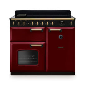 RANGEMASTER CLDL100EIPBOR/AB1 Classic Deluxe 100cm Induction Bordeaux/Antique Brass