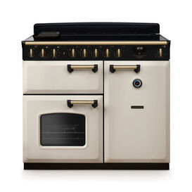 RANGEMASTER CLDL100EIPPCR/AB1 Classic Deluxe 100cm Induction Pale Cream/Antique Brass