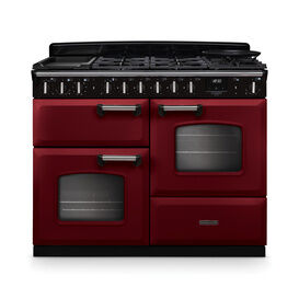 RANGEMASTER CLDLO110DFPBOR/CM1 Classic Deluxe 110cm OC Dual Fuel Bordeaux/Chrome