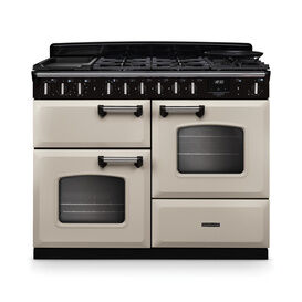 RANGEMASTER CLDLO110DFPPCR/CM1 Classic Deluxe 110cm OC Dual Fuel Pale Cream/Chrome