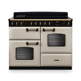 RANGEMASTER CLDLO110EIPPCR/AB1 Classic Deluxe 110cm OC Induction Pale Cream/Antique Brass
