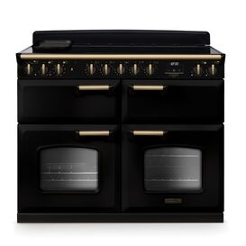 RANGEMASTER CLDLB110EIPGBL/AB1 Classic Deluxe 110cm BC Induction Black/Antique Brass