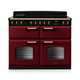 RANGEMASTER CLDLB110EIPBOR/AB1 Classic Deluxe 110cm BC Induction Bordeaux/Antique Brass