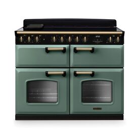 RANGEMASTER CLDLB110EIPMGR/AB1 Classic Deluxe 110cm BC Induction Mineral Green/Antique Brass