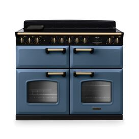 RANGEMASTER CLDLB110EIPSTB/AB1 Classic Deluxe 110cm BC Induction Stone Blue/Antique Brass