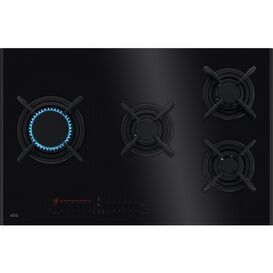 AEG HVB8453IB 9000 TouchSure 80cm Gas Hob - Black Ceramic