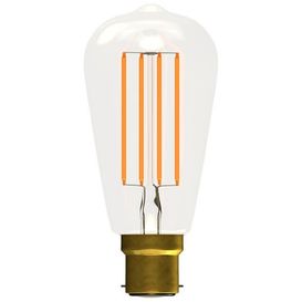 BELL 60775 3.3W BC LED Vintage Squirrel Cage Clear Glass 2700