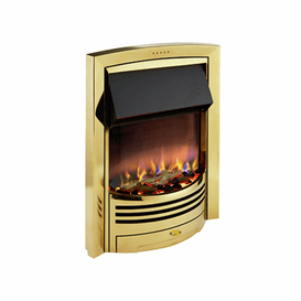 DIMPLEX 400000350 Glencoe Optiflame 3D Inset Electric Fire Brass