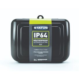 STATUS IP64WPBOX1PK4 IP64 Outdoor Weather Box Black