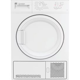 INDESIT CYDC72WWGLUK 7kg Condenser Sensor Tumble Dryer - White