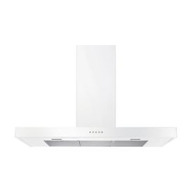 RANGEMASTER UHDF100WH/ 100cm Flat Hood White/Chrome