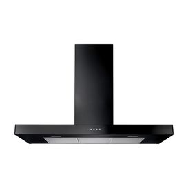 RANGEMASTER UHDF110BL/ 110cm Flat Hood Black/Chrome