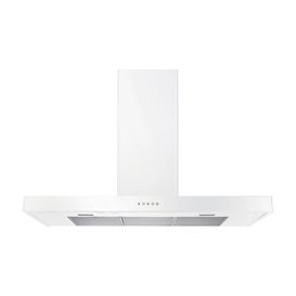 RANGEMASTER UHDF110WH/ 110cm Flat Hood White/Chrome