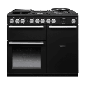 RANGEMASTER NEX100DFPGBL/CM1 New Nexus 100 Gloss Black Dual Fuel