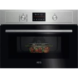 AEG KOX36506EM Built-In Compact CombiAir Microwave - Stainless Steel
