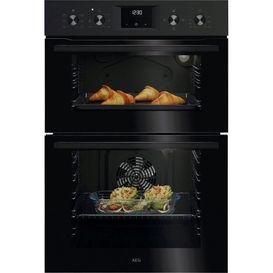 AEG OU5NP20B 600 Series Built-In Electric Double Oven - Black