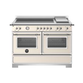 Heritage 120cm Range Cooker Twin Oven with Griddle Induction Ivory HER125I2EAVT2