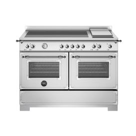 Heritage 120cm Range Cooker Twin Oven with Griddle Induction Stainless Steel HER125I2EXT2