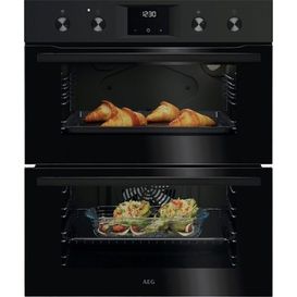 AEG OU5NU20B 600 Series Built-Under Electric Double Oven - Black