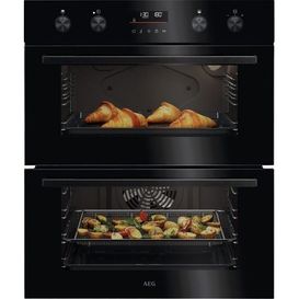 AEG OU5CU40K 600 Series Built-Under Electric Double Oven - Black