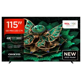 TCL 115C7K-UK 115" 4K QD-Mini LED UHD Smart Google TV - Black