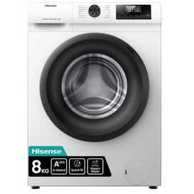 HISENSE WF1Q8041BW 8kg 1400 Spin Steam Washing Machine - White