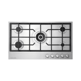 FISHER &amp; PAYKEL CG905DLPX1 90cm 5 Burner LPG Gas Hob - Stainless Steel