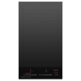 FISHER &amp; PAYKEL CI302DTB4 30cm Induction 2 Zone Hob - Black Glass