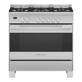 FISHER &amp; PAYKEL OR90SDG4X1 90cm Dual Fuel 5 Burner Cooker - Stainless Steel