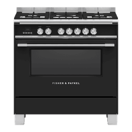 FISHER &amp; PAYKEL OR90SCG4B1 90cm Dual Fuel Range Cooker - Black