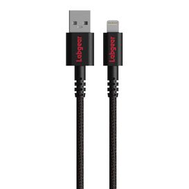 Labgear 75139PI 1.0M USB-A To Lightning Cable Black Kevlar Re-Inforced
