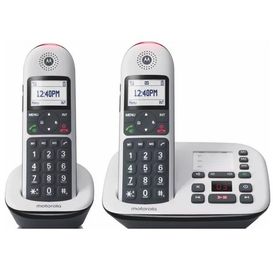 Motorola 107CD5012UK Big Button Twin Cordless Phone TAM White
